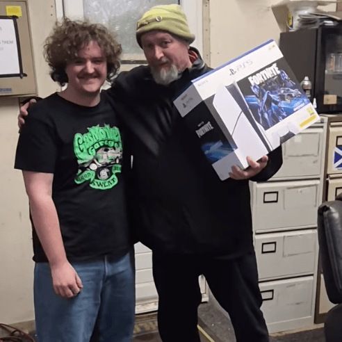 Allan with their PlayStation 5