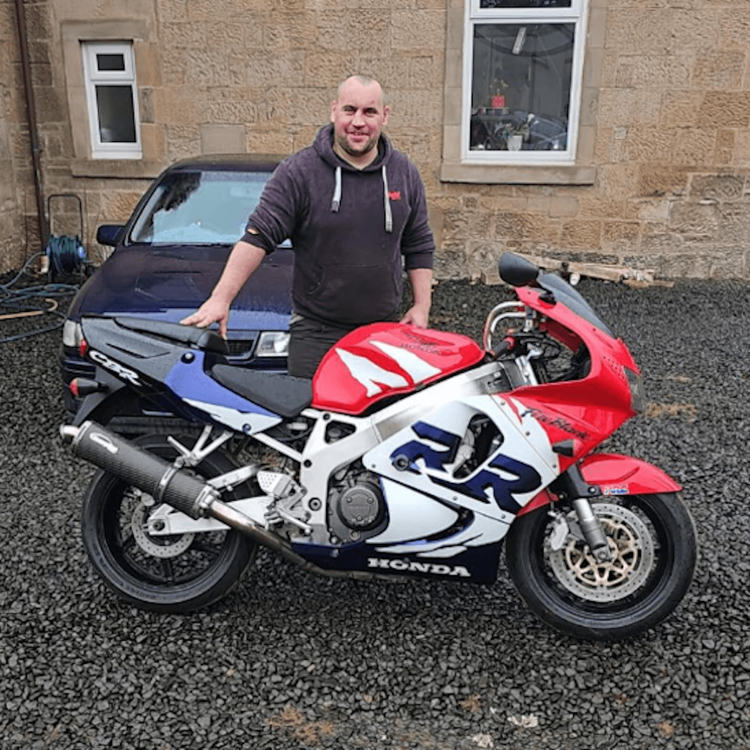 John with their Honda Fireblade