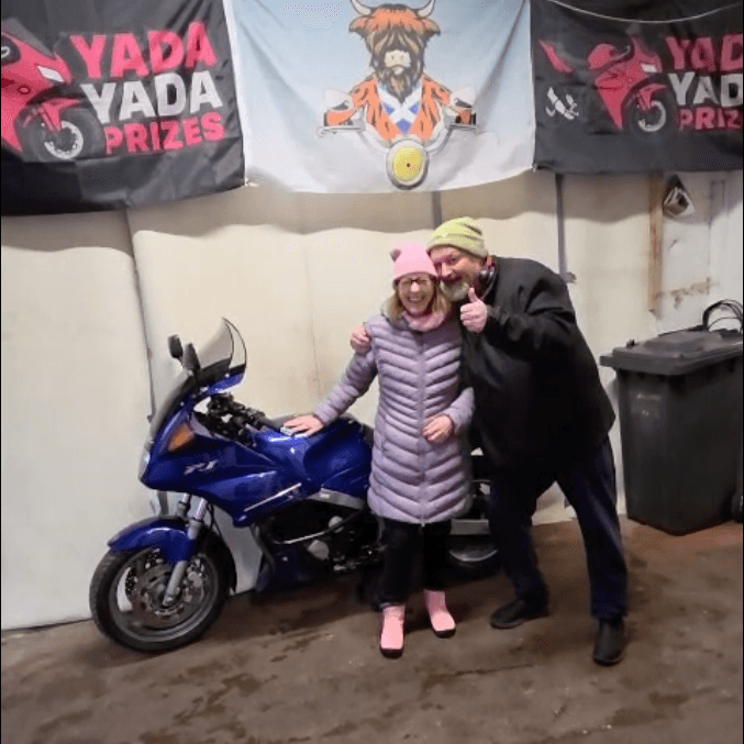 Linda with their FJ1200
