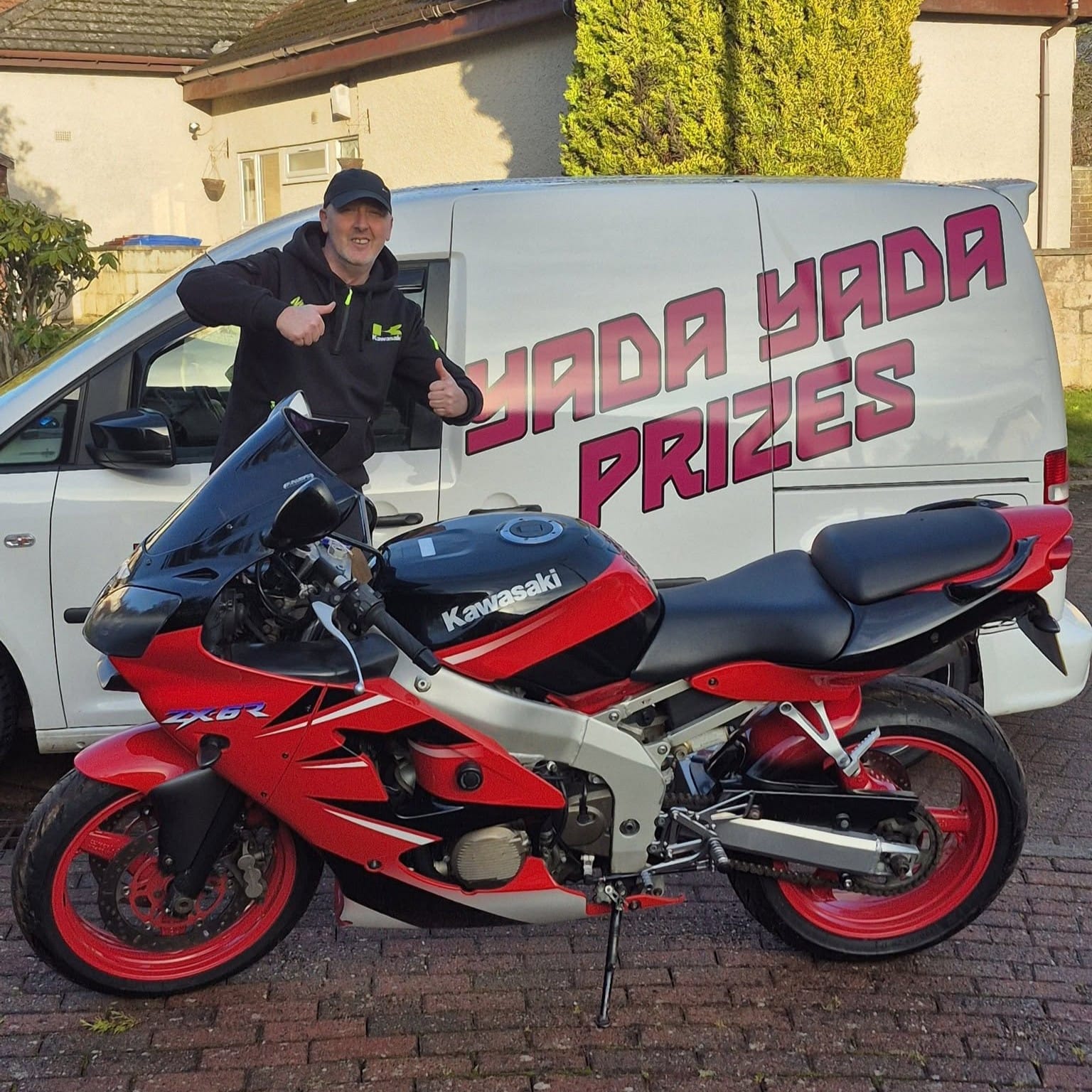 Paul with their ZX-6R